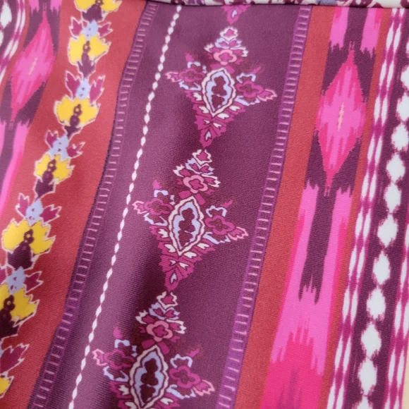 Nanette Lepore Swim Bikini Set 8 Bohemian Print Asymmetrical Cut High Rise NWT - Picture 16 of 16